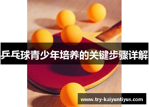 乒乓球青少年培养的关键步骤详解